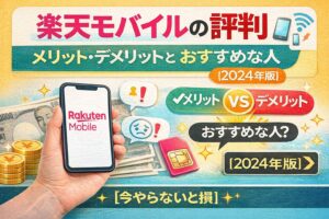楽天モバイルの評判｜メリット・デメリットとおすすめな人【2026年版】