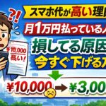 スマホ代が高い理由｜月1万円払っている人が損している原因と今すぐ下げる方法