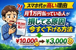 スマホ代が高い理由｜月1万円払っている人が損している原因と今すぐ下げる方法